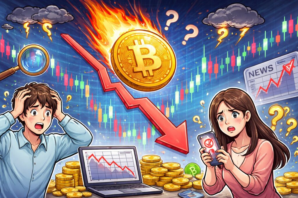 ビットコインはなせ下がった